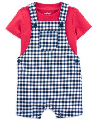 Carter's Child Of Mine Baby Boys Overall Set - Red
