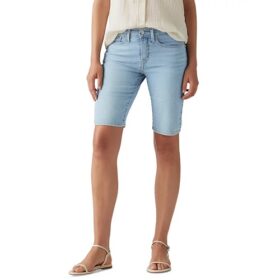 Falls Creek Female Adult Jeans Bermuda Shorts - Light Blue