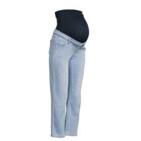 Time & True Women's Maternity Straight Jeans - Light Blue