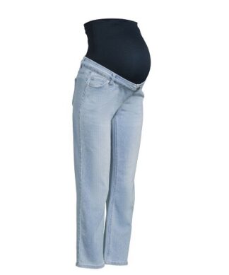 Time & True Women's Maternity Straight Jeans - Light Blue