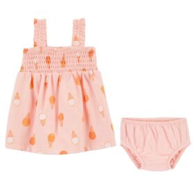 Carter's Baby & Toddler Girls Ice Cream Jersey Smocked Dress