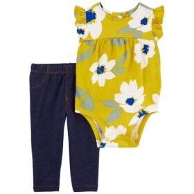 Carter's Baby Girls 2Pcs Bodysuit & Jeggings Set