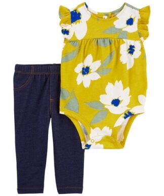 Carter's Baby Girls 2Pcs Bodysuit & Jeggings Set