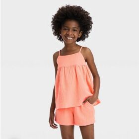 Falls Creek Toddler Girls Eyelet Tank & Shorts Set