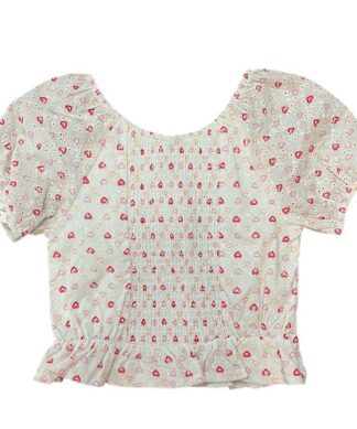 Falls Creek Eyelet Girls Bouse - Hearts