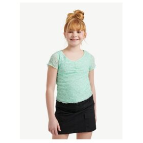 Justice Girls Lace Blouse - Mint