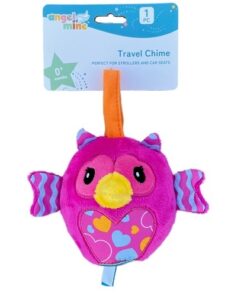 Angel Of Mine Baby Travel Chime With Travel Strap For Strollers And Car Seat -Owl