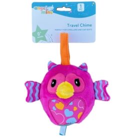 Angel Of Mine Baby Travel Chime With Travel Strap For Strollers And Car Seat -Owl