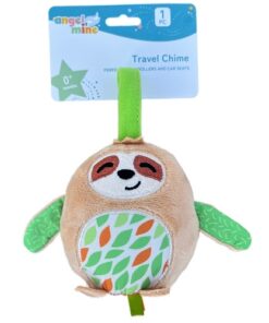 Angel Of Mine Baby Travel Chime With Travel Strap For Strollers And Car Seat - Sloth