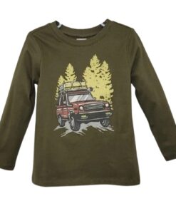 Garanimals Baby & Toddler Boys Graphic Tshirt wilth Long Sleeves - Green Truck