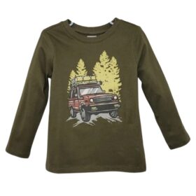 Garanimals Baby & Toddler Boys Graphic Tshirt wilth Long Sleeves - Green Truck