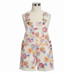 Falls Creek Toddler Denim Pinafore - Floral