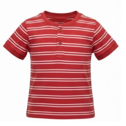 Falls Creek Baby & Toddler Boys Striped Henley Tshirt - Coral