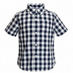 Falls Creek Toddler Boys Short Sleeve Button Down Shirt - Plaid.