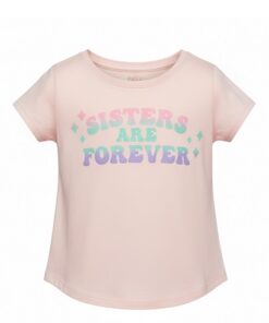 Falls Creek Toddler Girls Short Sleeve Tshirt - Pink Sisters