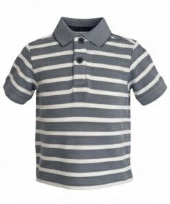 Falls Creek Toddler Boys Striped Polo Tshirt - Blue