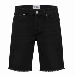 Colorful Planet Boys Distressed Jean Shorts - Black Denim