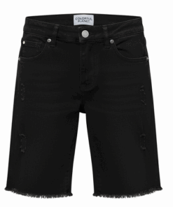 Colorful Planet Boys Distressed Jean Shorts - Black Denim