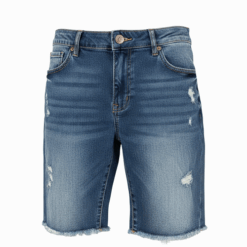 Colorful Planet Kids Destruct Jeans Shorts - Medium Wash Blue