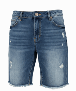 Colorful Planet Kids Destruct Jeans Shorts - Medium Wash Blue