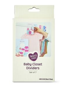 Parent's Choice Closet Dividers, Infant Girl, Set of 7 - Multicolour