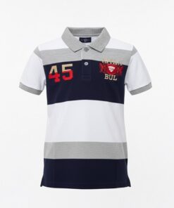 IST Boys Pique Polo Crested Short Sleeve T-Shirt
