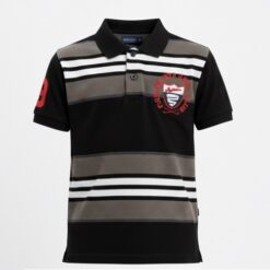 IST Boys Pique Polo Multi Stripe T-Shirt - BBW
