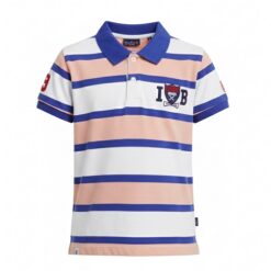 IST Boys Pique Polo Bold Stripe T-Shirt - WNP