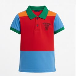 IST Toddler Boys Pique Polo Colorblock T-Shirt - GORB