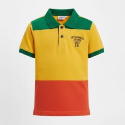 IST Toddler Boys Pique Polo Colorblock T-Shirt - GYO