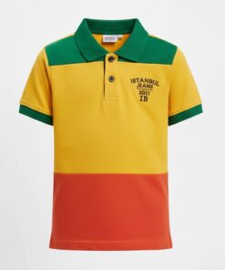 IST Toddler Boys Pique Polo Colorblock T-Shirt - GYO