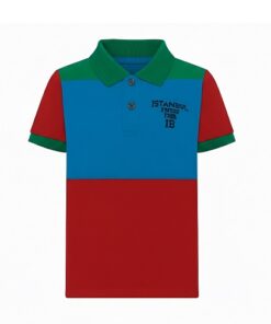 IST Toddler Boys Pique Polo Colorblock T-Shirt - GBR