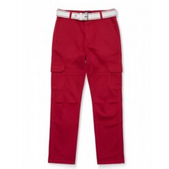 TH Boys Chinos Cargo Trouser - Red Pant