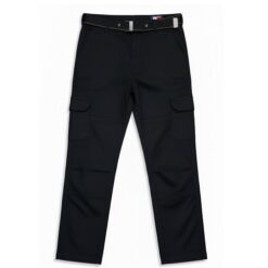 TH Boys Chinos Cargo Trouser - Black Pant