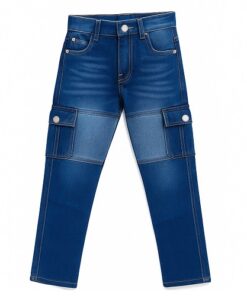 Okaida Boys 2 Tone Jeans Trouser - Blue Pant