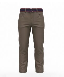 IST Boys Chinos Trouser With Belt - Brown Pant
