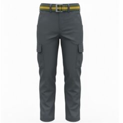 IST Boys Chinos Cargo Trouser With Belt - Grey Pant