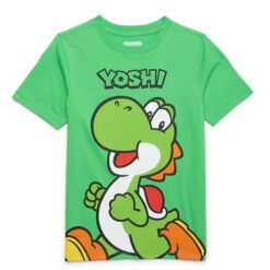 Super Mario Yoshi Boys Graphic Print T-shirt - Green