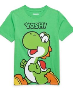 Super Mario Yoshi Boys Graphic Print T-shirt - Green