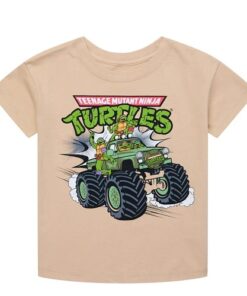 Nickelodeon Teenage Mutant Ninja Turtles Toddler Boys Short Sleeve Crewneck T-shirt - Brown