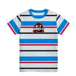 Hot Wheels Red Boys Graphic Crew Neck Short Sleeve Striped T-Shirt