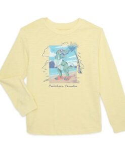 365 Kids Boys Mix & Match Long Sleeve Slub Jersey T-shirt - Yellow