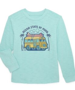 365 Kids Boys Mix & Match Long Sleeve Slub Jersey T-shirt - Blue