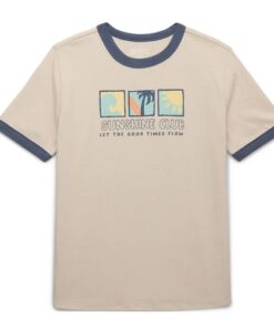 365 Kids Boys Mix & Match Short Sleeve Front Back Ringer T-shirt - Grey Beach