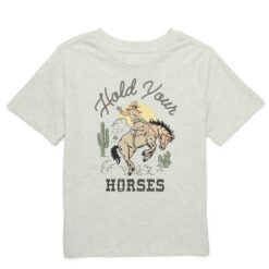 365 Kids Boys Mix & Match Graphic T-shirt -  Cream Horse