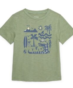 365 Kids Boys Mix & Match Graphic T-shirt -  Agate Green