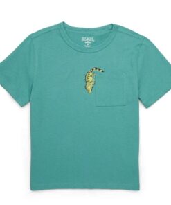 365 Kids Boys Critter Graphic Pocket T-shirt - Green Lizard