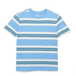 Wonder Nation Boys Oversized Short Sleeve Bold Stripe T-Shirt - Blue