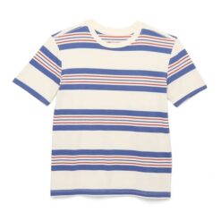Wonder Nation Boys Oversized Short Sleeve Bold Stripe T-Shirt - Blue Red