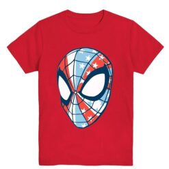 Marvel Spiderman Americana Boys Short Sleeve Graphic T-shirt - Red